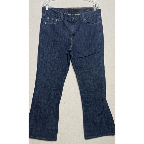 Calvin Klein Women's Denim Jeans Flare Leg Size 12 - Picture 1 of 3